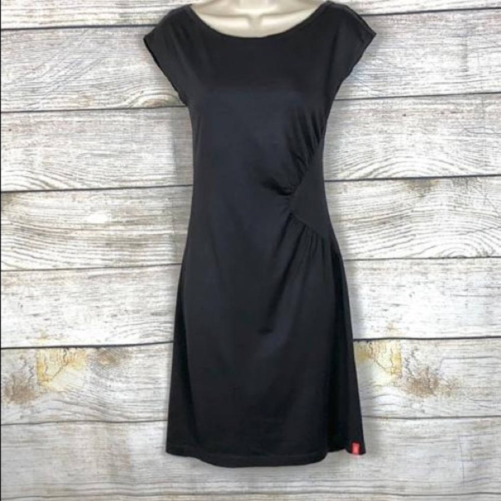 Esprit cotton black fitted dress
